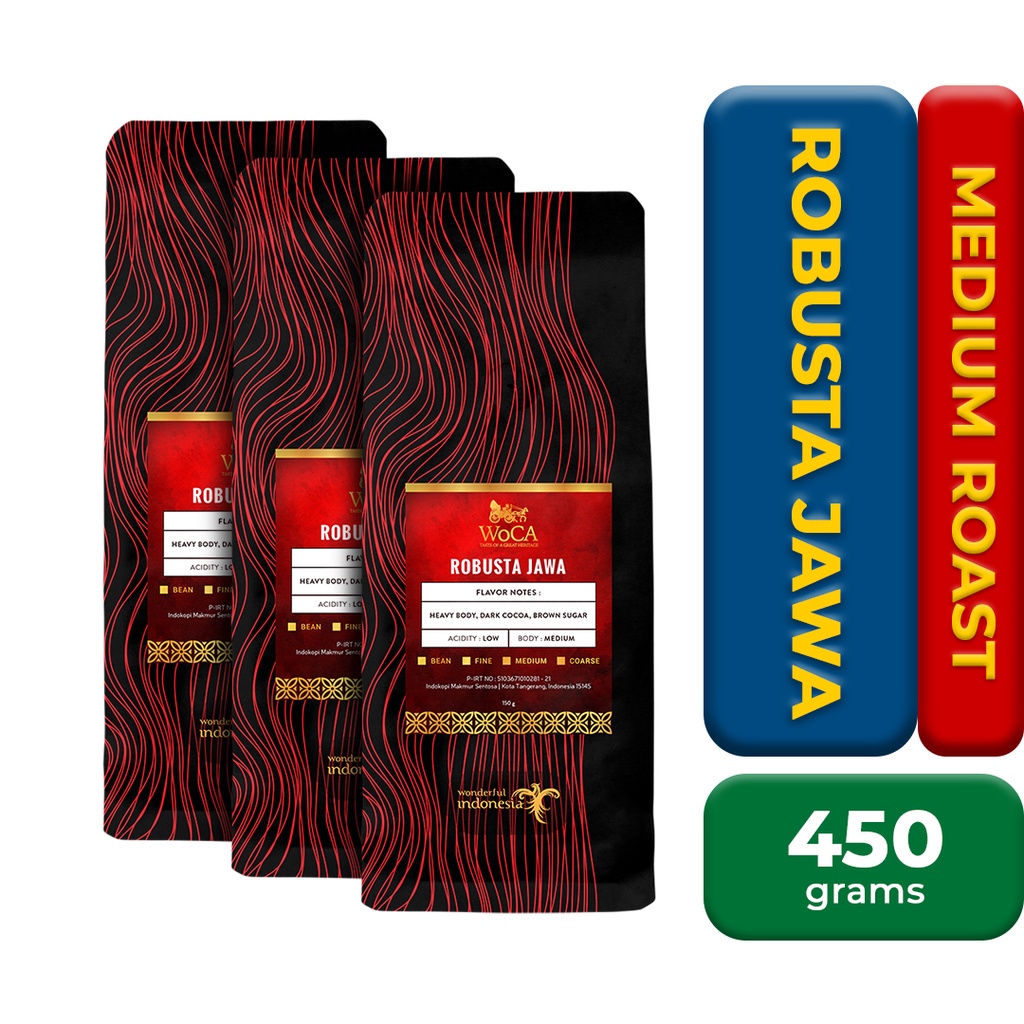 

WoCA Robusta Jawa 150 gram X 3 Pack
