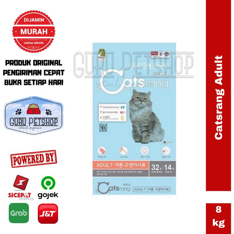 Makanan Kucing Catsrang Adult 8kg Freshpack / Makanan Kucing Dry Catfood Super Premium