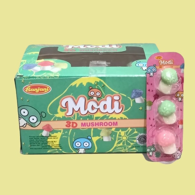 

Ranjani Modi 3D Mushroom Permen Jelly Bentuk Jamur [24 pcs/box]