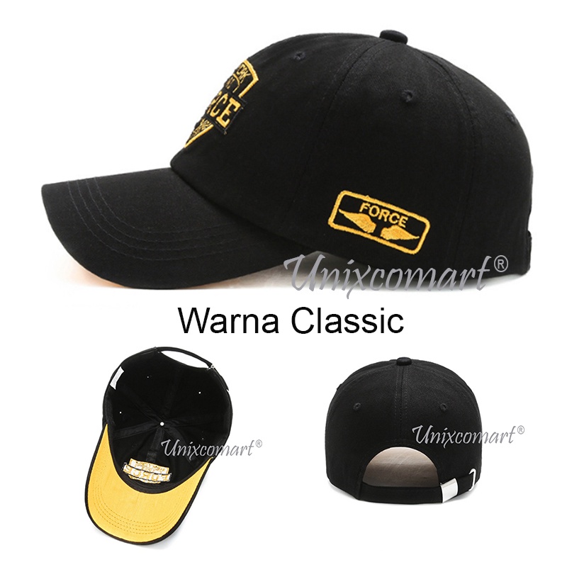 Topi Baseball FORCE Hat Cap Casual Sport Distro Pria Wanita Dewasa