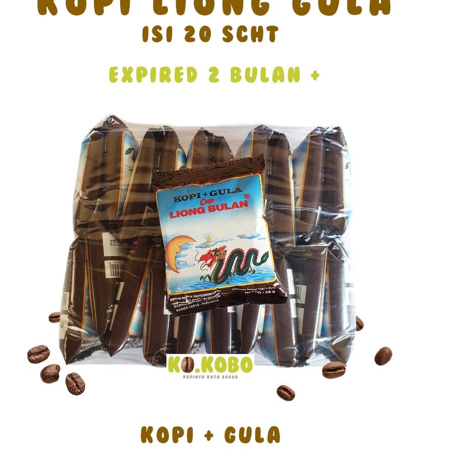 

Belanja Hore--Kopi Liong Bulan Plus Gula isi 20 Sachet @28gr Kopi Legend Bogor