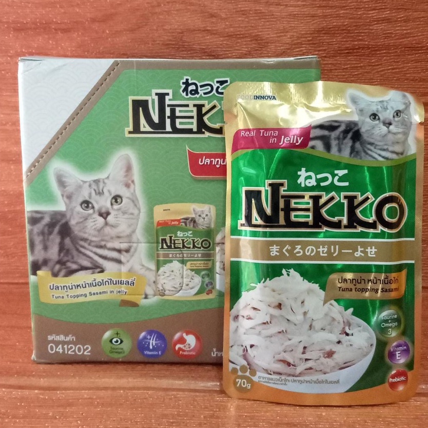 Nekko Pouch  70gr Topping Sasami Cat Food