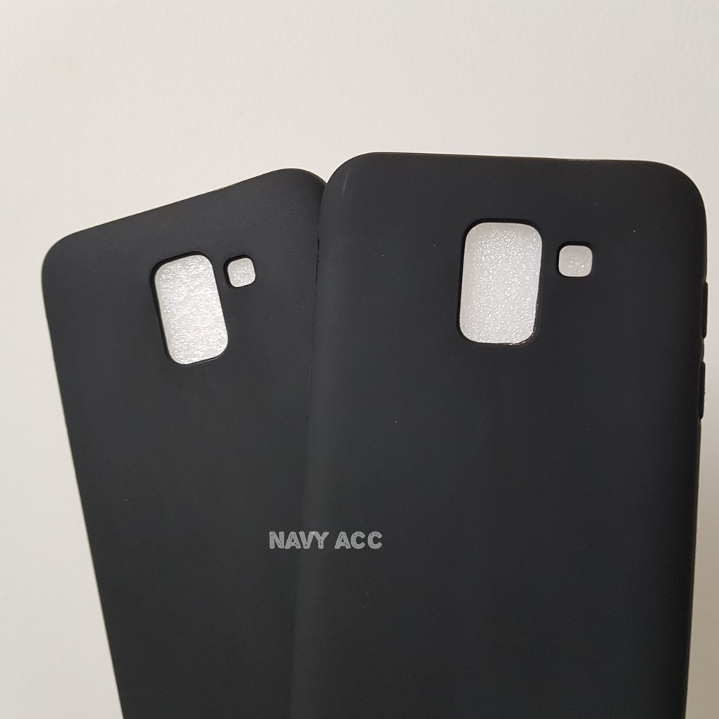 Case Samsung J6 2018 - Softcase SILICON THIN Doff BLACK MATTE J6