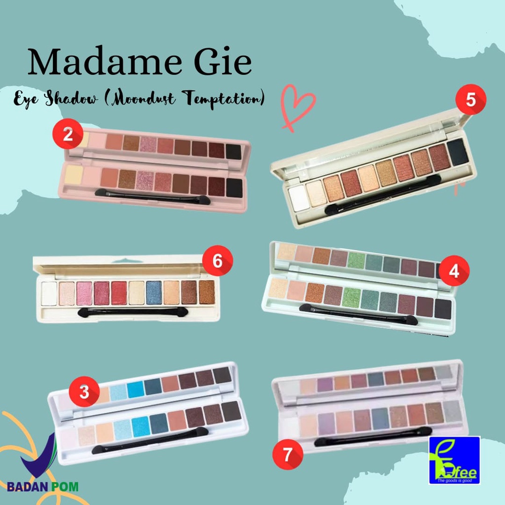 [LOCAL ] - MADAME GIE Moondust Temptation Eyeshadow ( eye shadow madam gie)