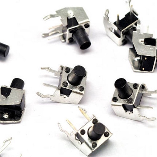 10 PCS Seri BA Tact Switch Siku Push Button 2 Pin Right Angle 6x6x5/7.5/9/11mm Isi 10 buah