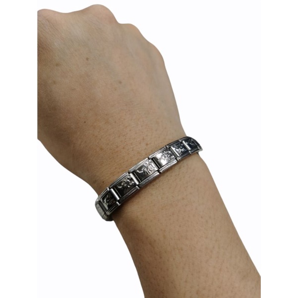 Gelang Stainless Steel Gelang Cowok Cewek Anti Karat Model Per