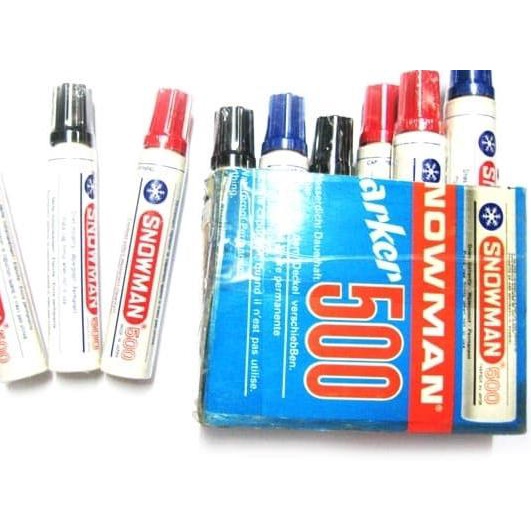 

✮ Spidol SNOWMAN JUMBO 500 - Hitam ○