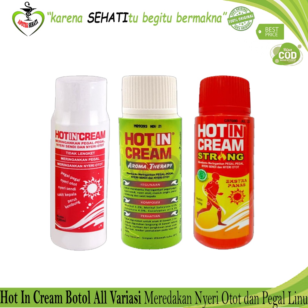 Hot In Cream Botol Pereda Nyeri Otot dan Pegal-Pegal