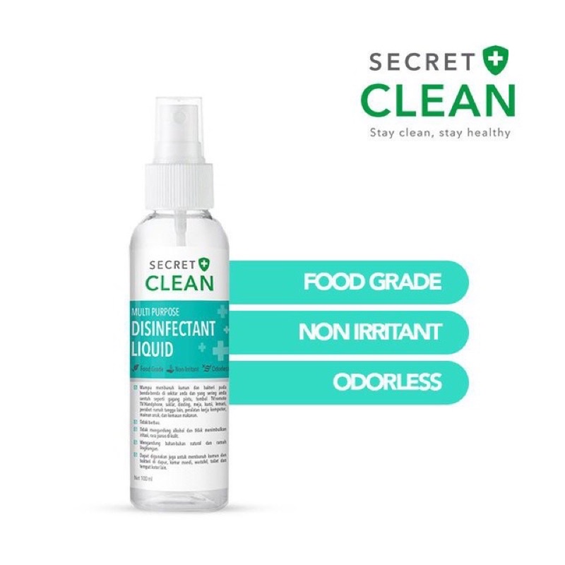 Secret Clean Multipurpose Disinfectant Liquid 60ml / 100ml