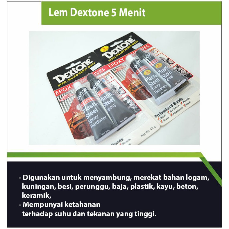 

Lem Dextone 5 menit