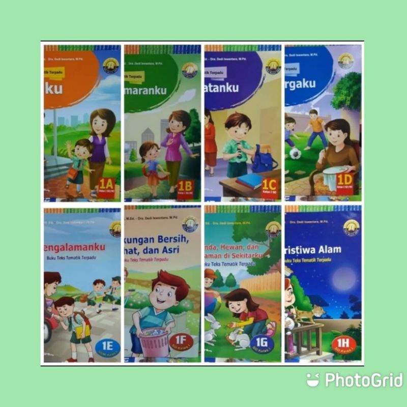 BUKU TEKS TEMATIK TERPADU UNTUK KELAS 1SD/MI.1A SAMPAI 1H.YUDISTIRA