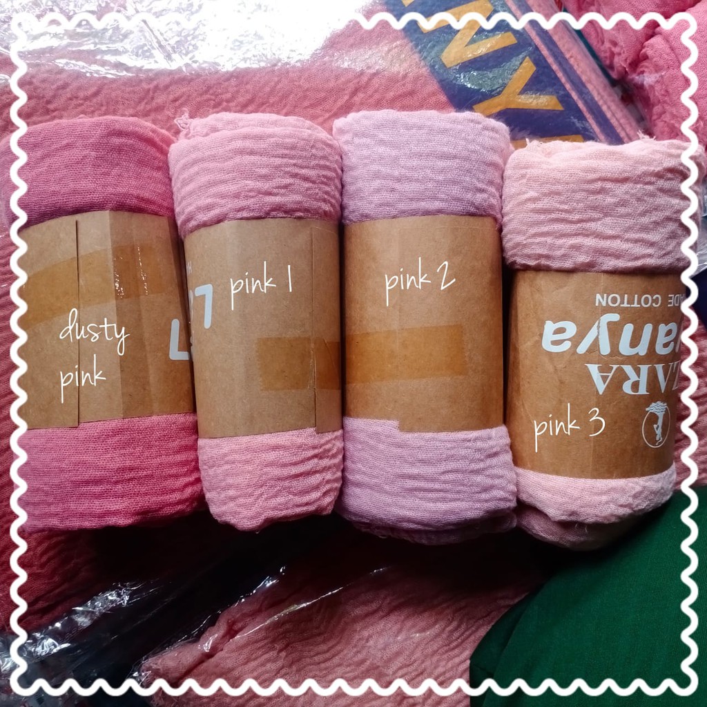 Nazira Pashmina Crincle /PART 1-PINK 3