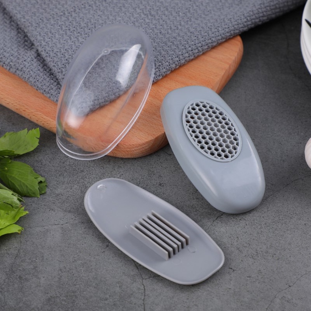 Manual pressing type garlic cutter garlic masher multifunctional garlic slicer garlic container OW