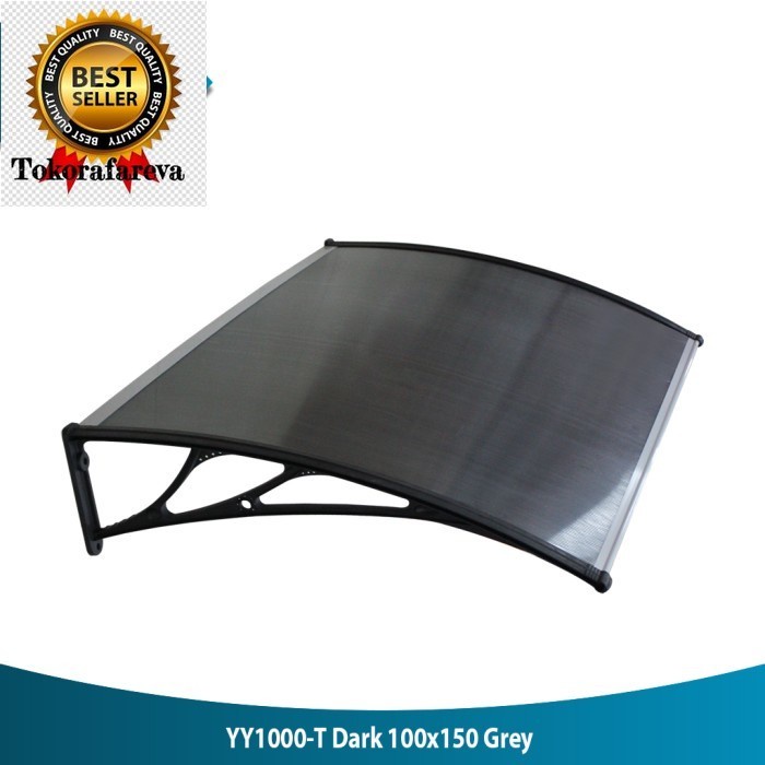 Zehn Kanopi Pintu Abu-abu Gelap / Awning Pc Hollow Yy1000-T 100X150