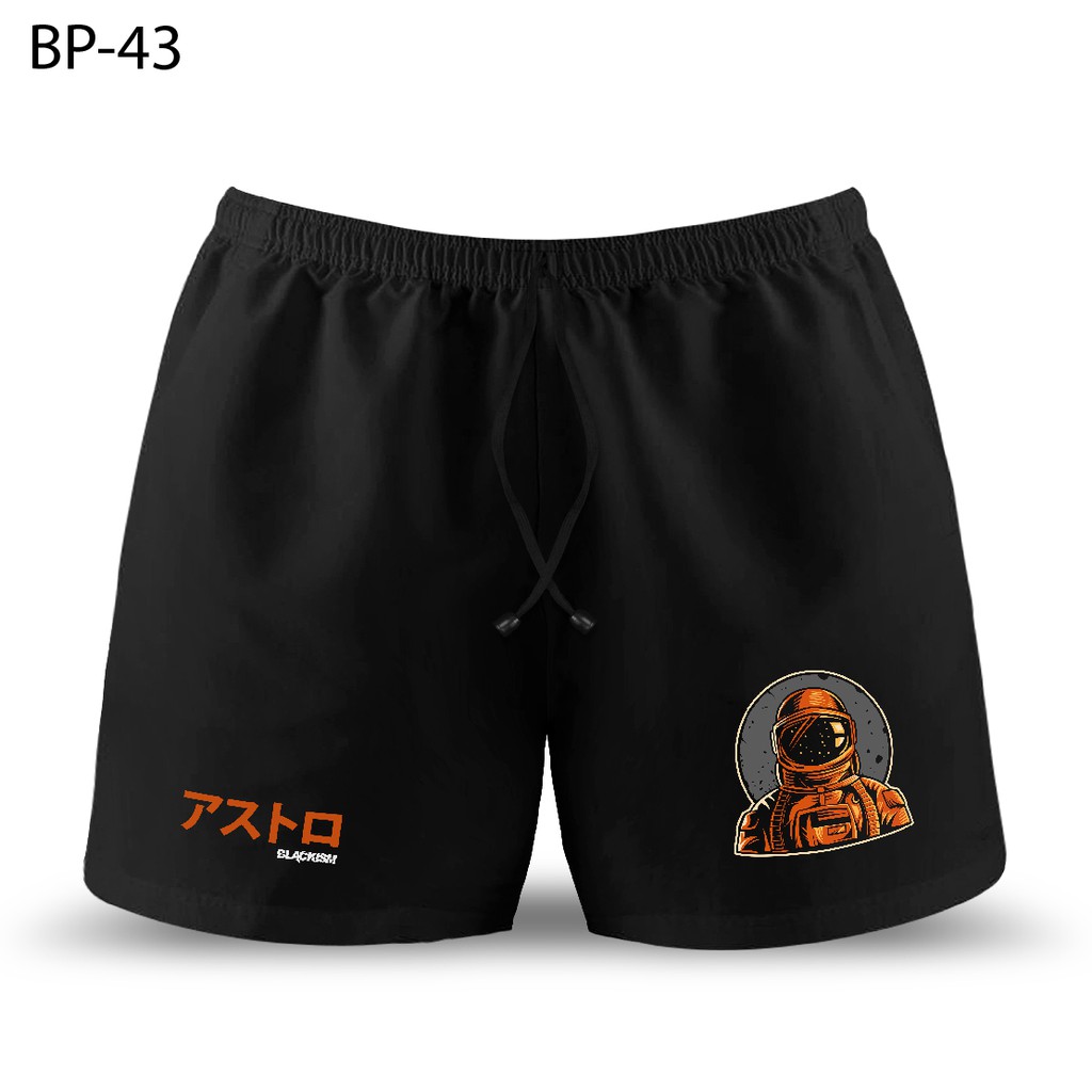 Surfinclo Boxer Black Astronaut Bahan Katun Halus