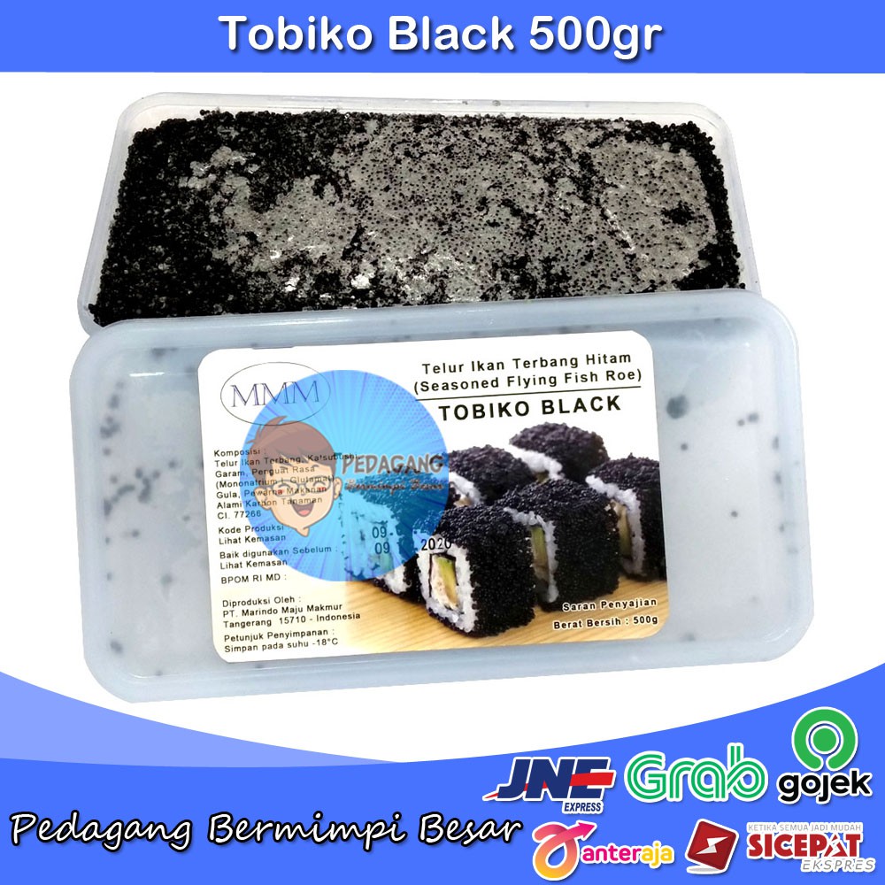 Tobiko Black 500gr | Tobiko Hitam | Telur Ikan Terbang