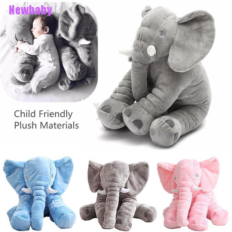 (Newbaby) Mainan Bantal Boneka Stuffed Plush Gajah Untuk Bayi / Anak