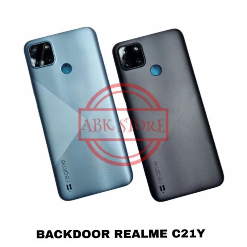 BACKDOOR BACK COVER KESING CASING HOUSING TUTUP BELAKANG REALME C21Y RMX3263 ORIGINAL