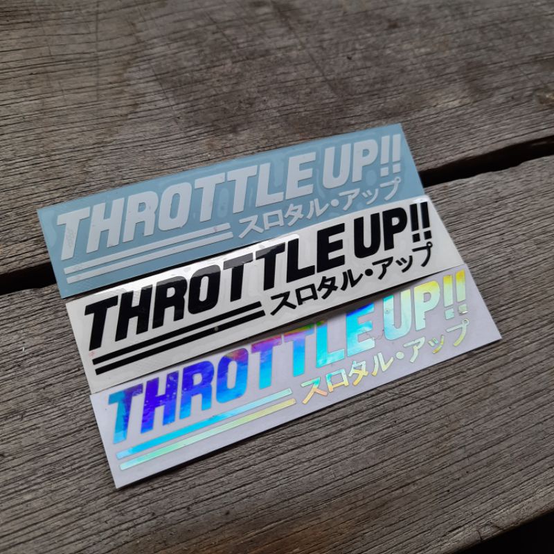 

Sticker Cutting Throttle Up Timbul Stiker Helm Motor