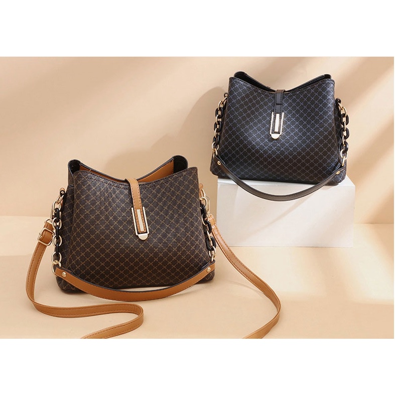 JK 937 1KG MUAT 2PCS TAS SELEMPANG WANITA FASHION IMPORT SLINGBAG BUCKET HOBO BAG T968 U4424 Y7019 E6542 Z1427 C8716