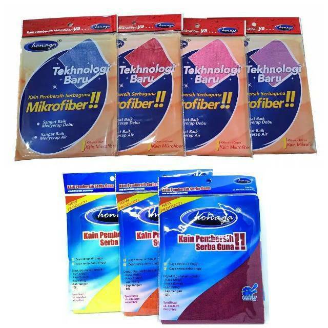 Termurah Honaga Lap Microfiber Serbaguna Mobil Dan Dapur 40 X 40 Cm Original 53MqeZpFY35Vyb