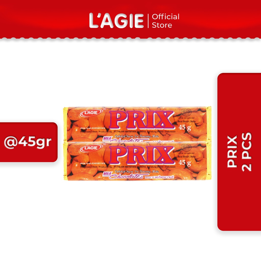 

Lagie Coklat Kacang Mete Prix 2pcs @45gr