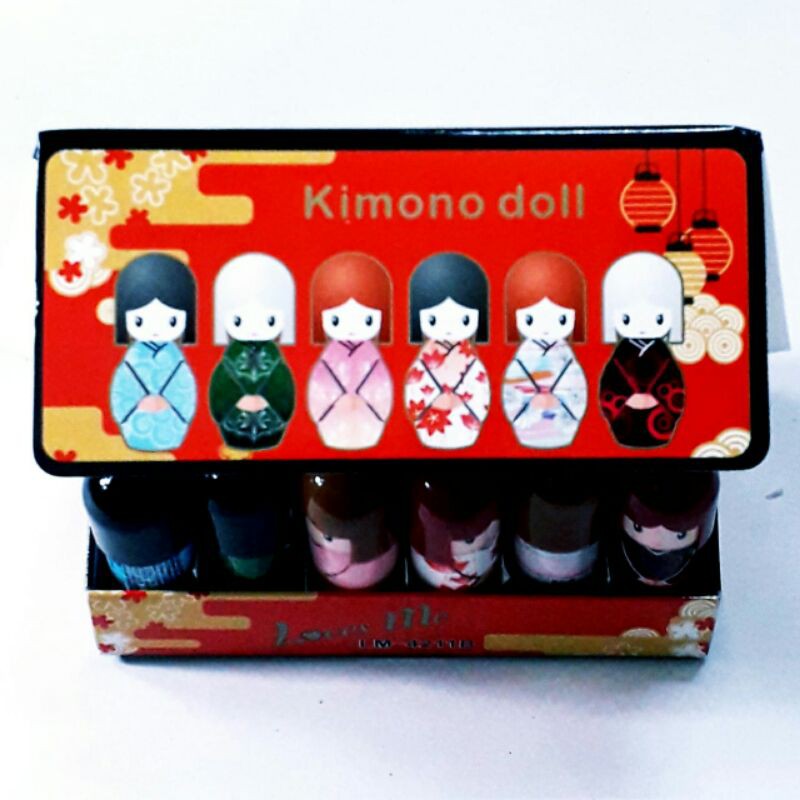 Lipstik Anak Sekolah lipbalm boneka kimono rasa buah