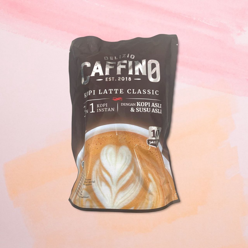 

DELIZIO CAFFINO KOPI LATTE CLASSIC 3 IN 1 KOPI INSTAN 10 SACHETS 200g