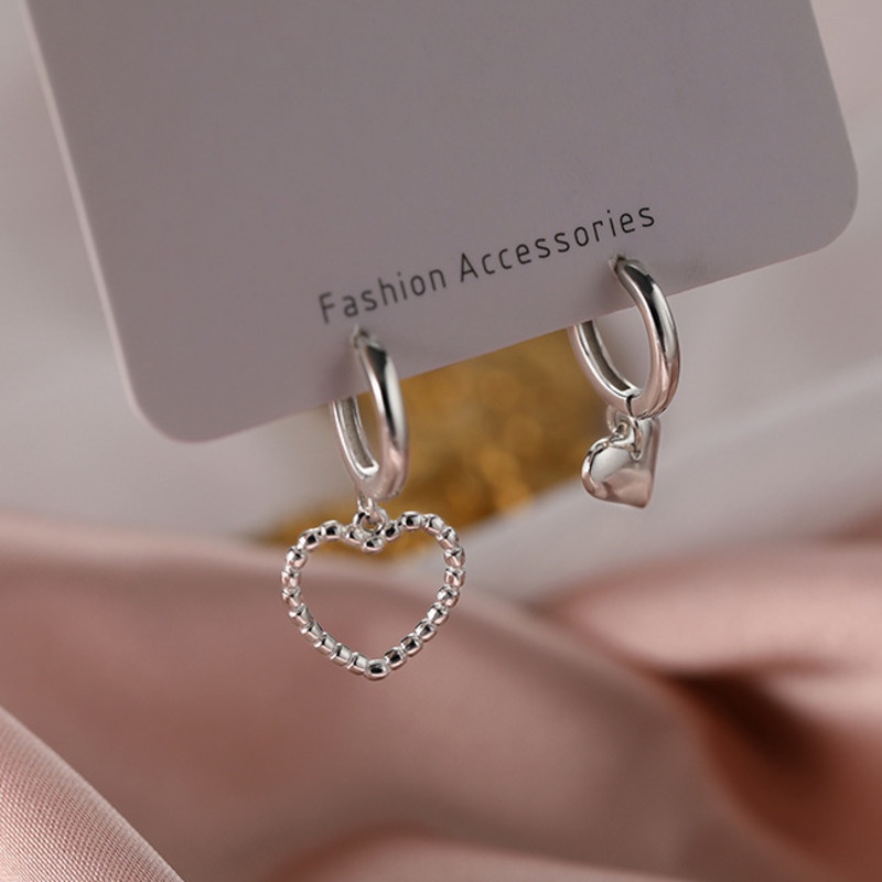 Asymmetric Love Earrings Accessories Trendy Korean Temperament