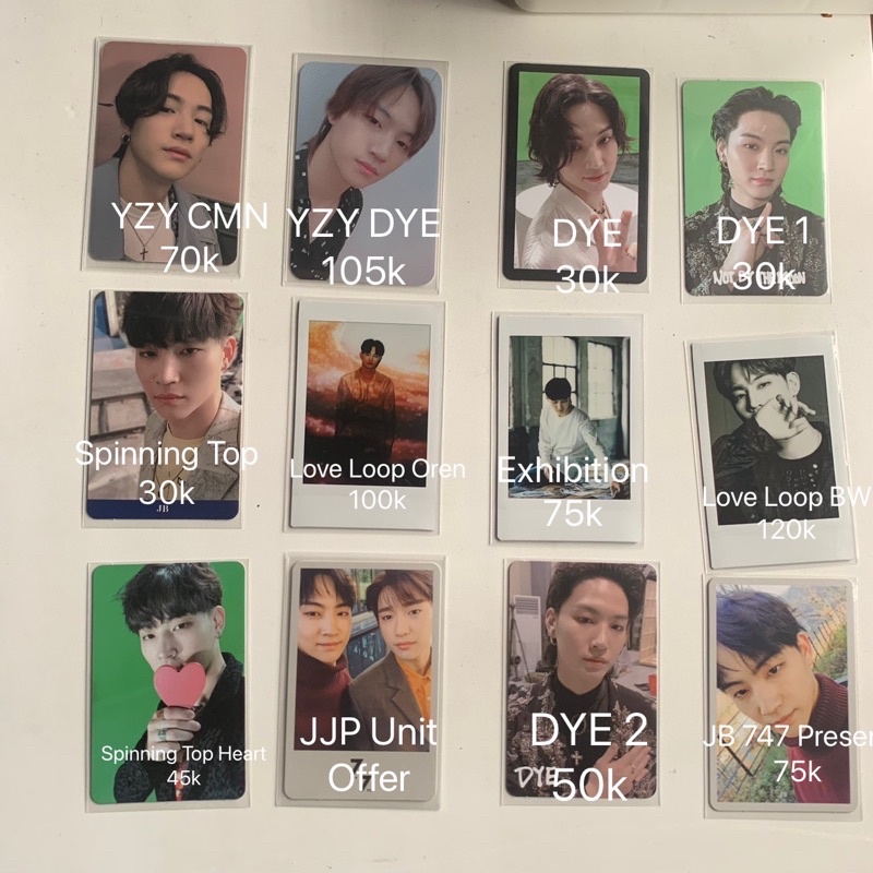 [READY] Photocard GOT7 JayB JB Jaebeom Jaebum PC Yizhiyu YZY Call My Name CMN DYE Spinning Top Spint