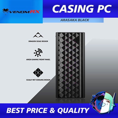 Casing PC Venom RX  Arasaka Black