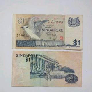 uang Kuno Singapore $1 atau 1 dollars seri burung | Shopee Indonesia