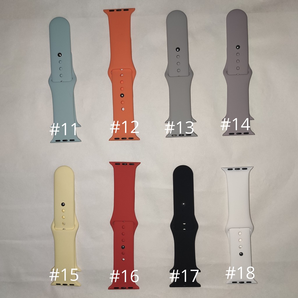 Strap untuk iWATCH Smartwatch 38 40 42 44mm S / M bahan bahan silikon series se 6 5 4 3 2 1-4
