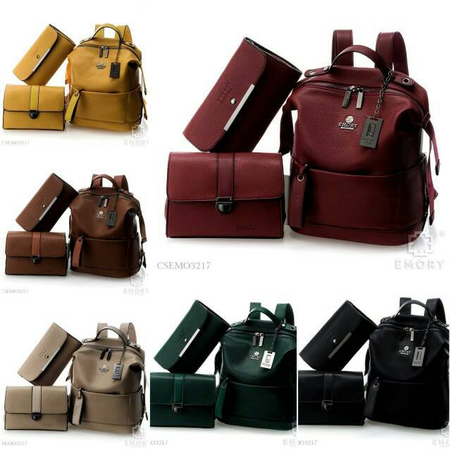 TAS EMORY  milley CSEMO3217 3in1 original brand BATAM #RANSEL