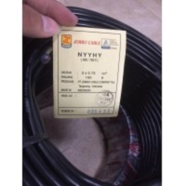 KABEL NYYHY 3X0.75mm Meteran / Roll JEMBO