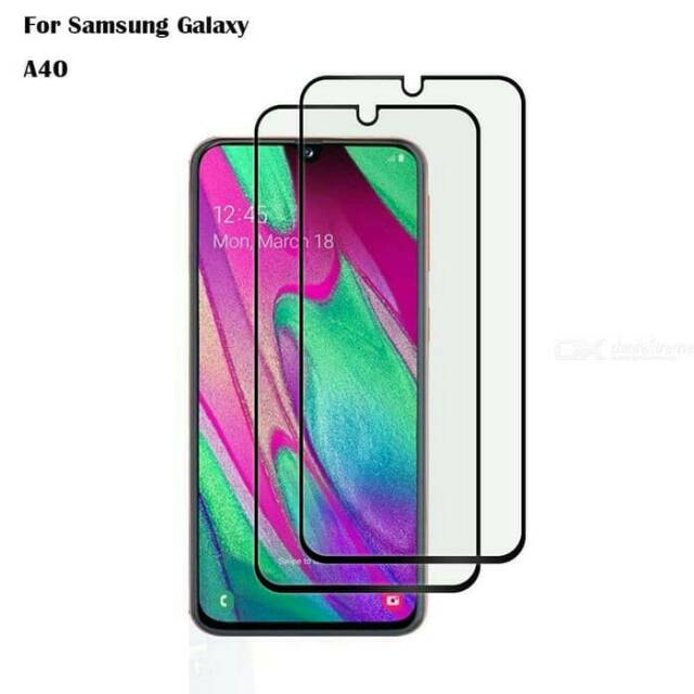 Tempered glass full cover 9D Samsung A40 2019