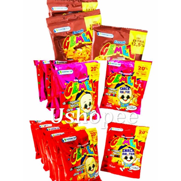 

Mie gemez jadul isi 10 sachet @15g