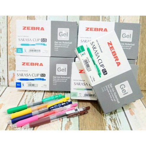 

MURAH Pulpen Pen Gel Zebra Sarasa Clip Warna 0.5 mm