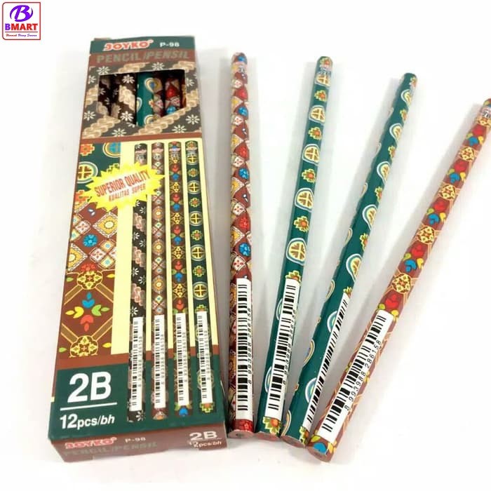 

Pensil 2B Hitam Motif - Joyko P-98 MURAH