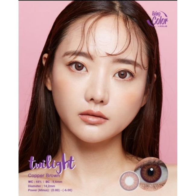 Softlense Soflen Minus 2 Twilight Copper Brown by Irislab.id