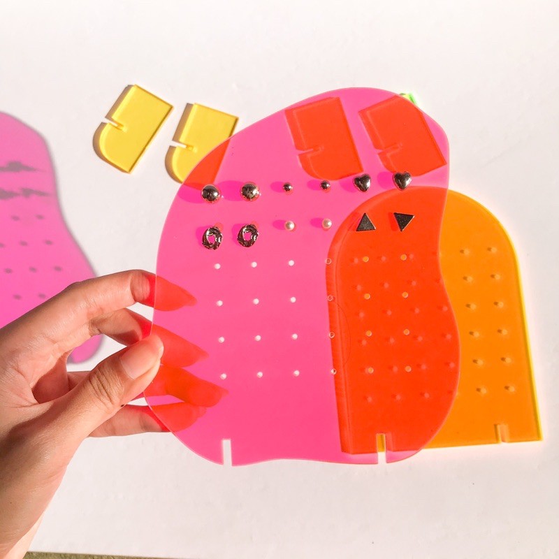 Earring holder neon edition | Tempat anting akrilik