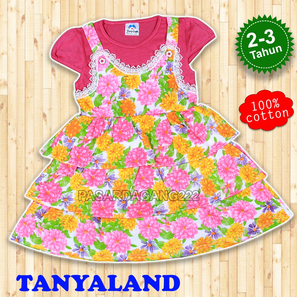 DRESS ANAK PEREMPUAN BUNGA RENDA TYPE 4