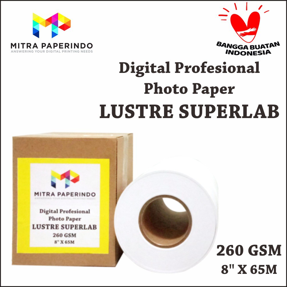 

kertas profesional foto 8incx65m lustre surelab