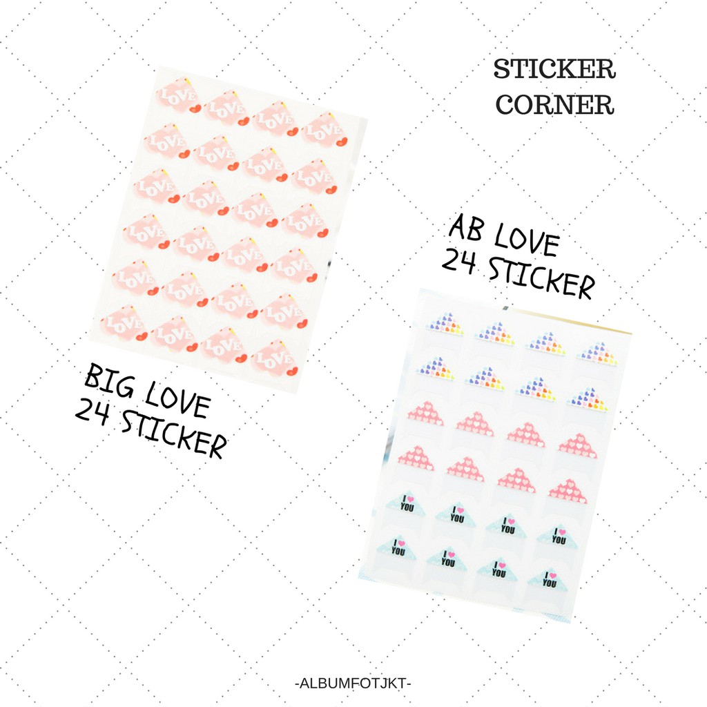 

STICKER CORNER / POLAROID / STICKER ALBUM
