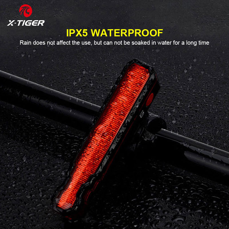 

X-TIGER Lampu Belakang Sepeda Usb Lampu Ekor Laser Sepeda Isi Ulang