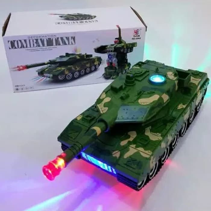 MAINAN MOBIL ROBOT COMBAT WAR TANK DEFORMATION MILITARY WAR TANK