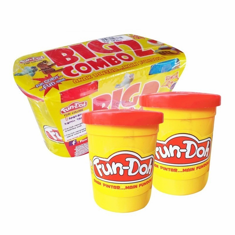 Lilin Mainan Edukasi Kreatif Fun Doh Big Combo 2 Play Dough - Mainan Kreasi Anak Dari Lilin