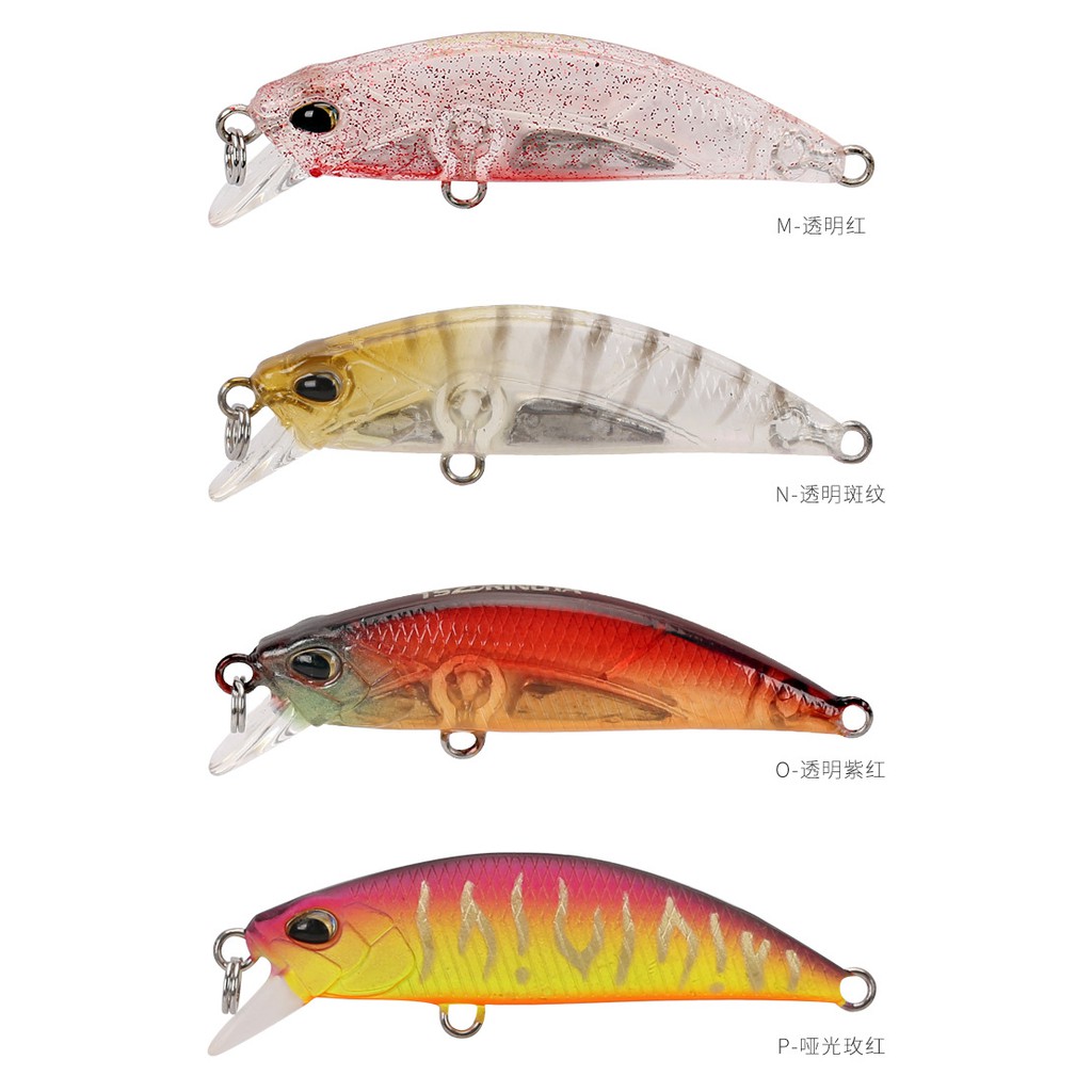 SYFishing 1Pcs 50mm 5g Umpan Pancing Buatan Bentuk Ikan Kecil Mata 3d Bahan Keras Ukuran Sinking Fishing Lure