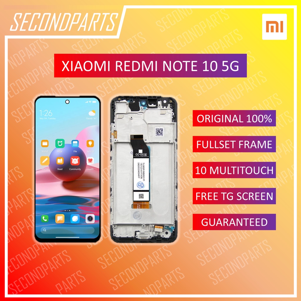 LCD FULLSET FRAME XIAOMI REDMI NOTE 10 5G / POCO M3 PRO 5G ORIGINAL COPOTAN