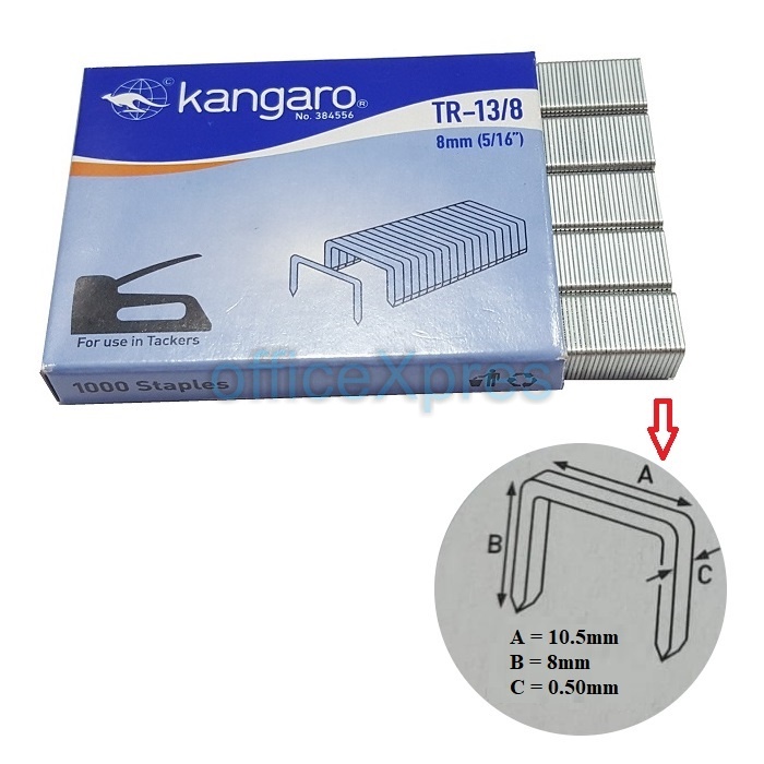 

Isi Stapler Tembak TR13/8 / Isi Staples Gun Tacker Kangaro